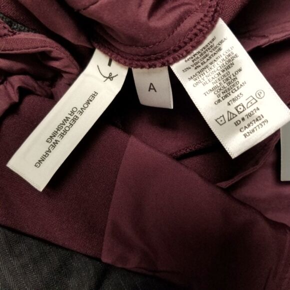 NWT Ann Taylor Curvy Fit Mid Rise Straight Leg Pants 0 Petite - Picture 8 of 8